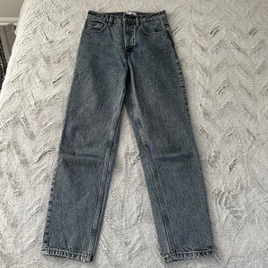 Zara Acid Wash High Rise Jeans